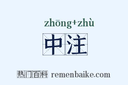 中注是什么意思的图片